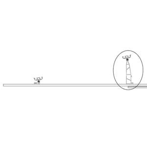 SNLS10RB SN Rear Bracket Landscape 10°