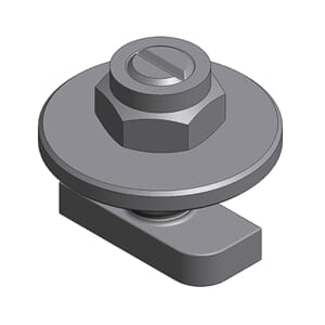 Ss Hammerhead Bolt M8x20mm+washer+lock nut