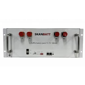 Skanbatt Lithium 51,2V 100Ah 5,12kWh LifePO4 Rackmodul